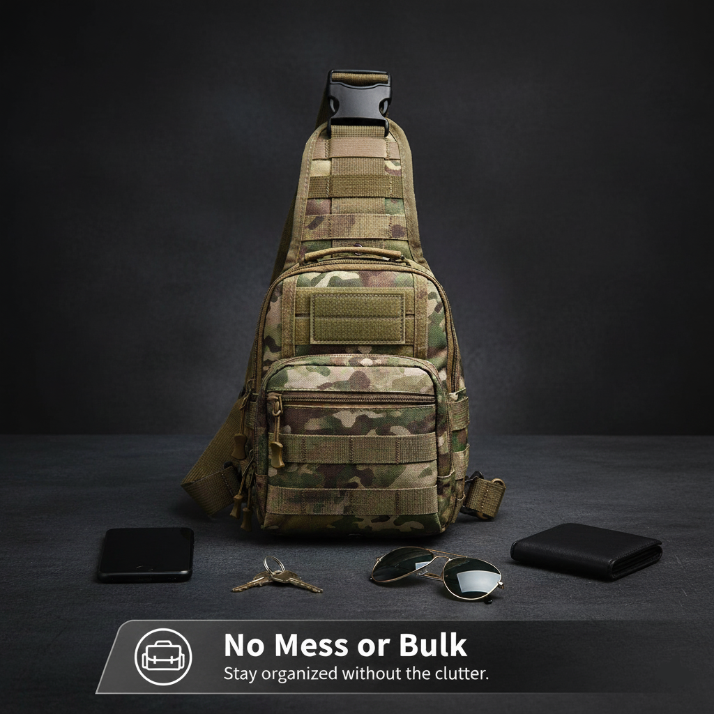 Camo Sling Bag: Stay Ready & Stay Sharp with No Hassle
