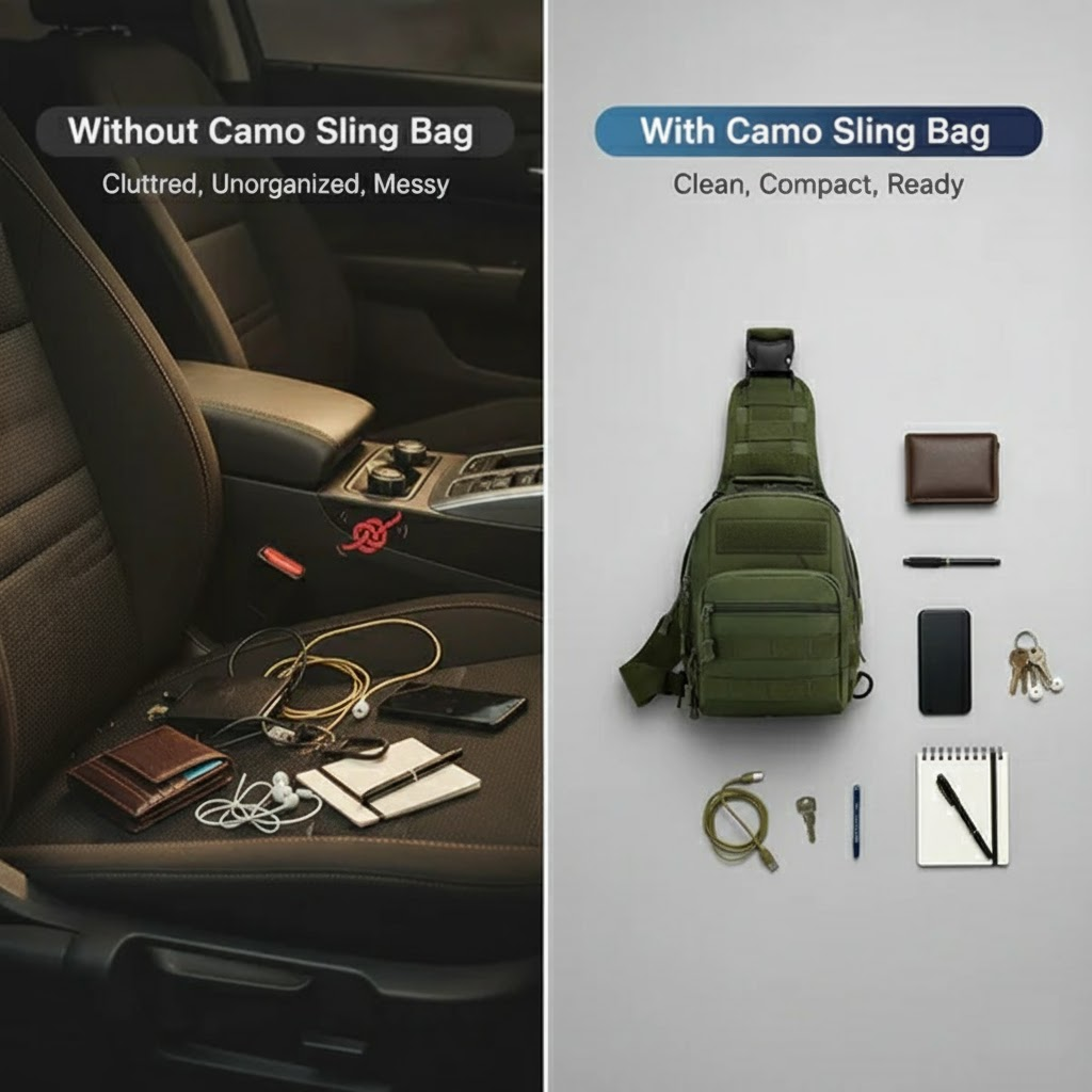 Camo Sling Bag: Stay Ready & Stay Sharp with No Hassle