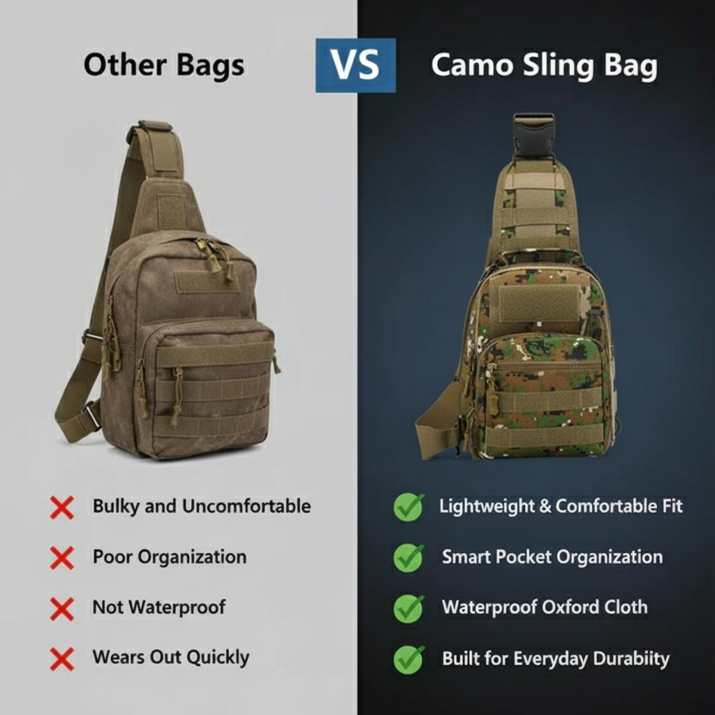 Camo Sling Bag: Stay Ready & Stay Sharp with No Hassle