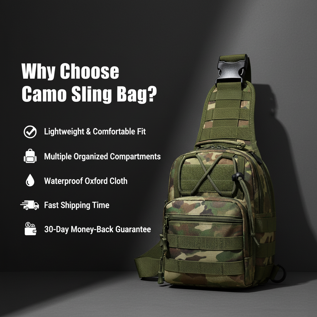 Camo Sling Bag: Stay Ready & Stay Sharp with No Hassle