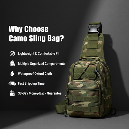 Camo Sling Bag: Stay Ready & Stay Sharp with No Hassle