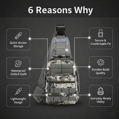 Camo Sling Bag: Stay Ready & Stay Sharp with No Hassle
