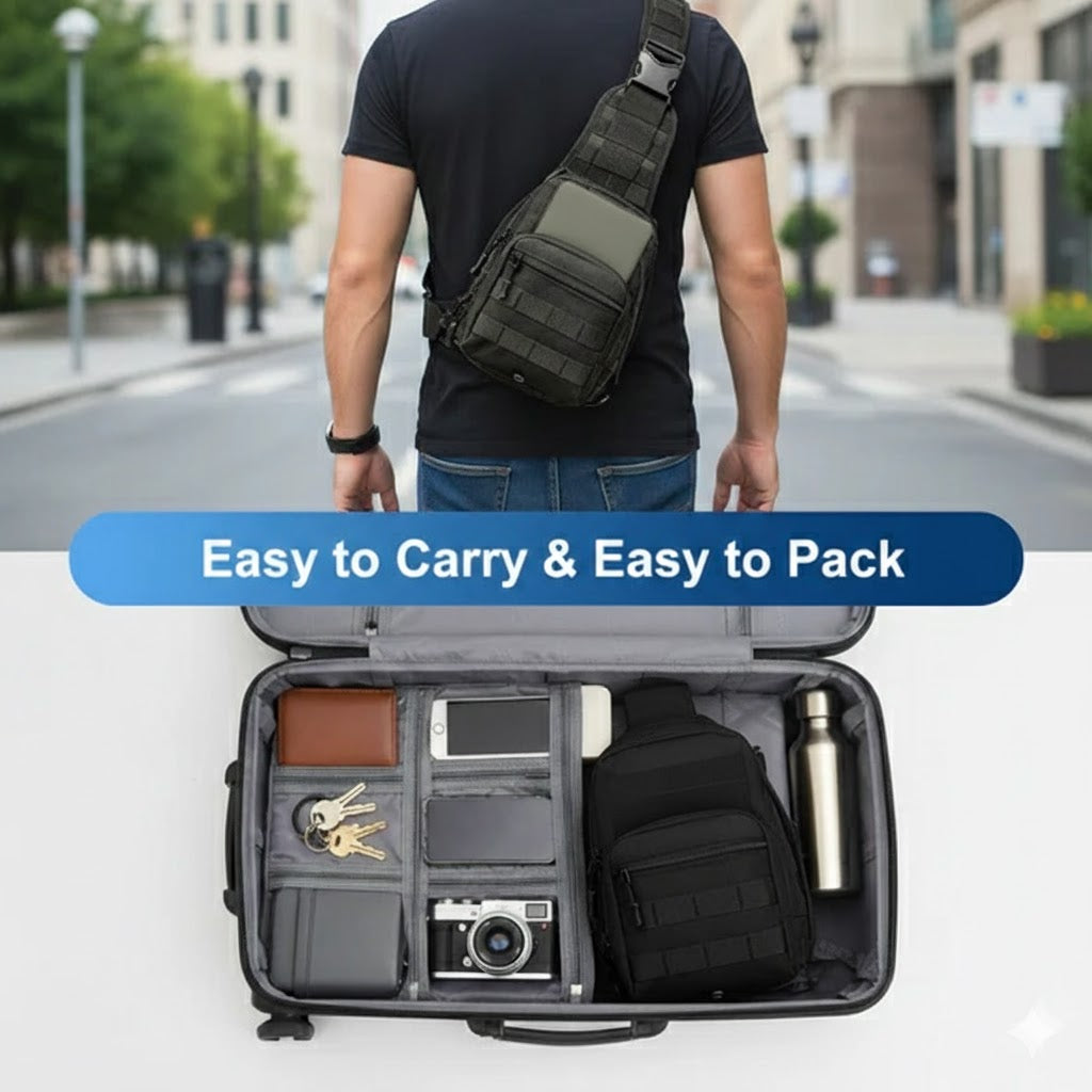 Camo Sling Bag: Stay Ready & Stay Sharp with No Hassle